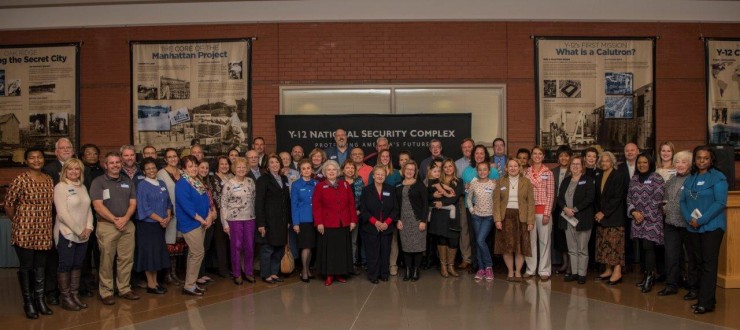 Consolidated Nuclear Security LLC presented grants totaling $125,000 to 22 nonprofits in eight East Tennessee counties on Thursday evening, Nov. 15, 2018, at New Hope Center. The focus areas for the grants this year were historical and cultural preservation and mental health and substance abuse. (Photo courtesy CNS Y-12)