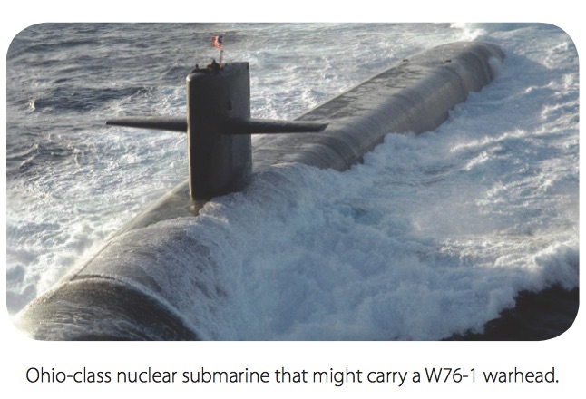 Photo from National Nuclear Security Administration fact sheet on the W76-1 Life Extension Program.
