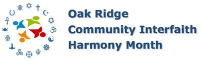 Oak Ridge Community Interfaith Harmony Month Logo Feb 2019
