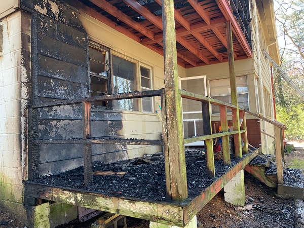 Four families were displaced by a fire in an apartment on Waddell Circle on Friday afternoon, March 22, 2019, the Oak Ridge Fire Department said. (Photo courtesy City of Oak Ridge/Oak Ridge Fire Department)