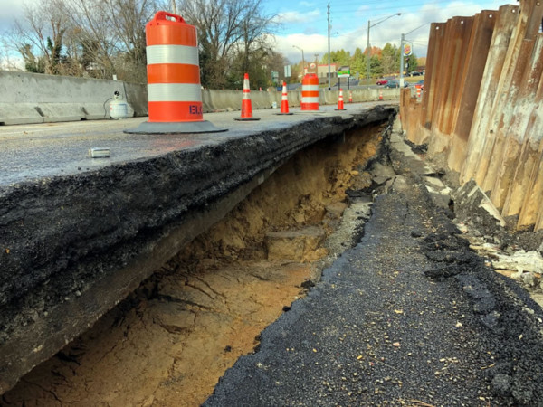 Clinton Police Department Clinch Avenue Road Separation 2 Nov 25 2019