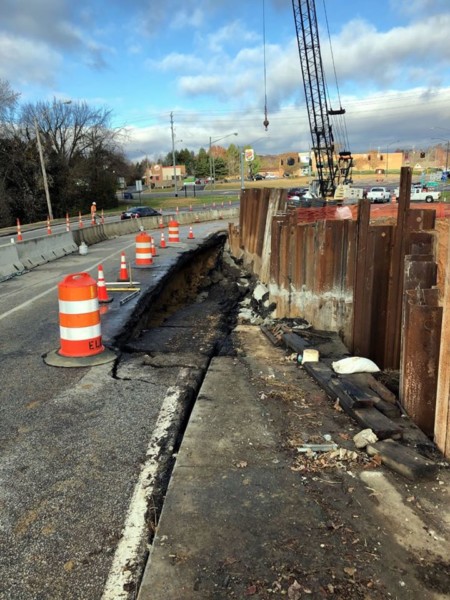 Clinton Police Department Clinch Avenue Road Separation 2 Nov 26 2019