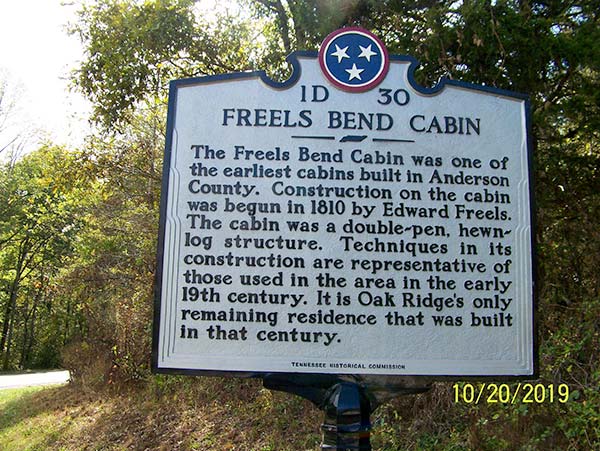 Freels-Bend-Cabin-Historical-Marker-Oct-20-2019